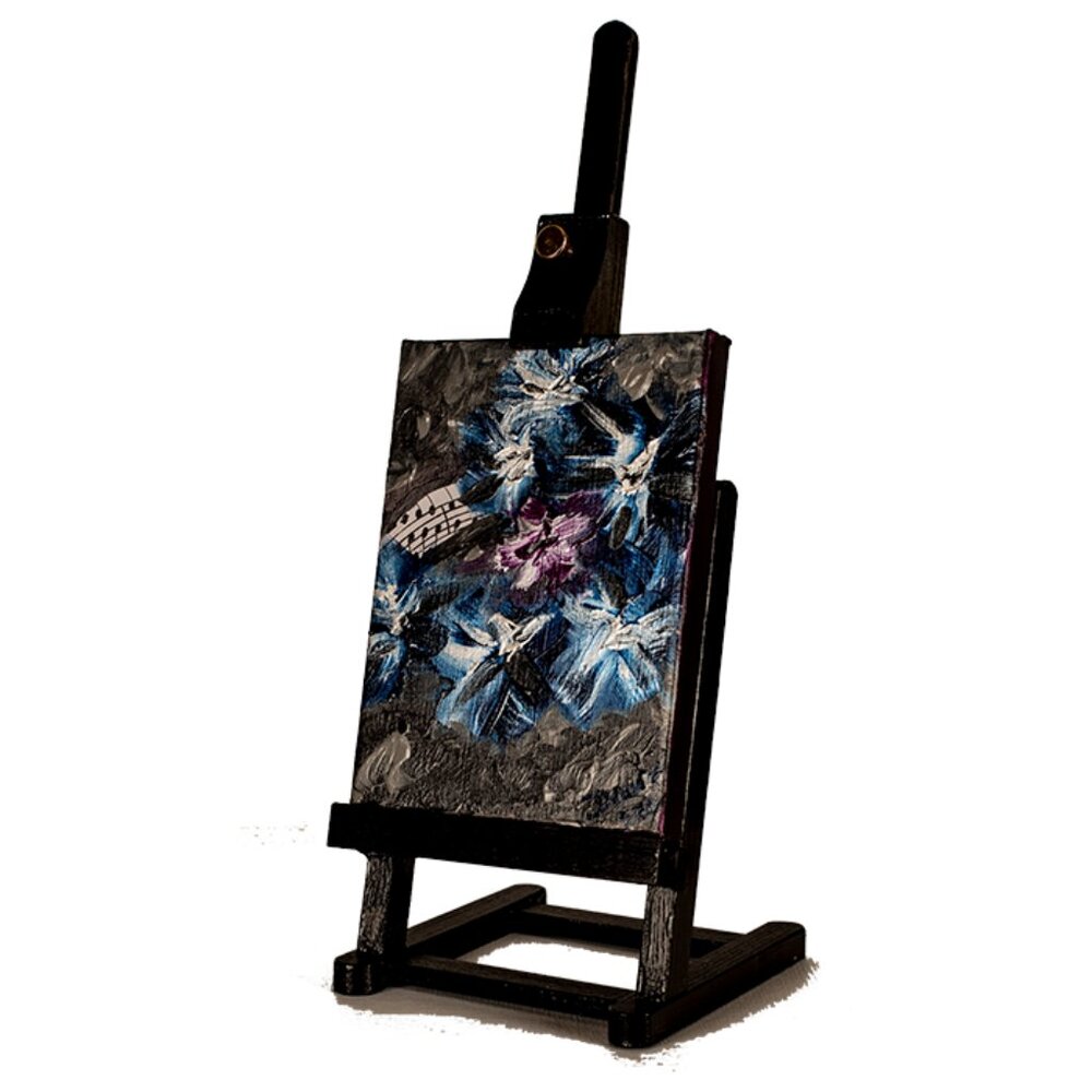 Original Acrylic Desk Painting w/Easel "Glorious Melodies I" by Dawn M. Wayand